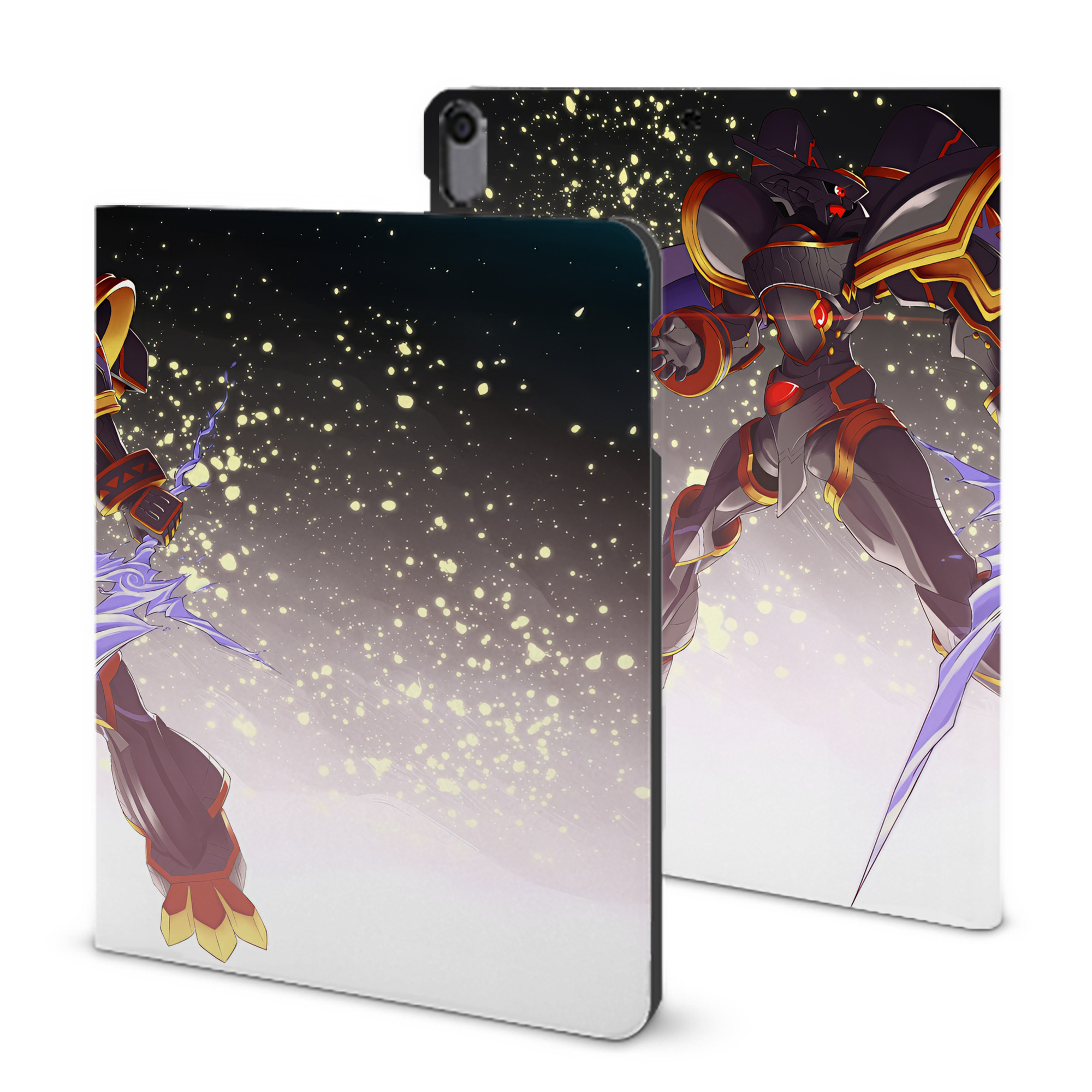 （画像用） Digimon デジタルモンスター/デジモン IPad ケース ブック型 PUレザー TPU 耐衝撃 軽量 薄型 ペン収納なし 全面保護 IPad 各モデル対応